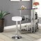 360° Swivel Bar Stool Adjustable Height PU Leather Seat Chrome Footrest